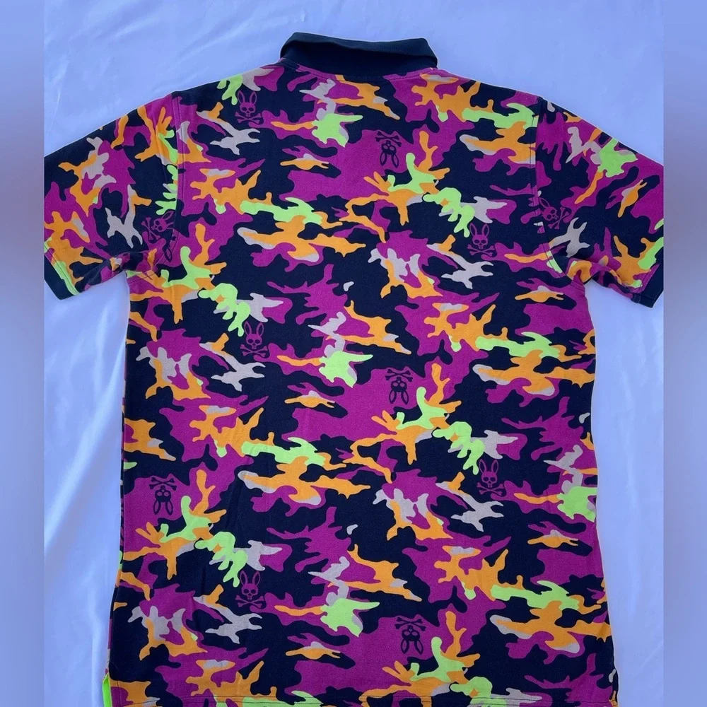 Psycho Bunny Multicolor Camouflage Polo Shirt
Size 7 , 100% cotton . - Picture 10 of 11